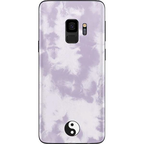 Purple and White Tie Dye Galaxy S9 Skin